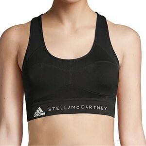 Stella McCartney X Adidas Women's Essentials Black Sports Bra Running Yoga